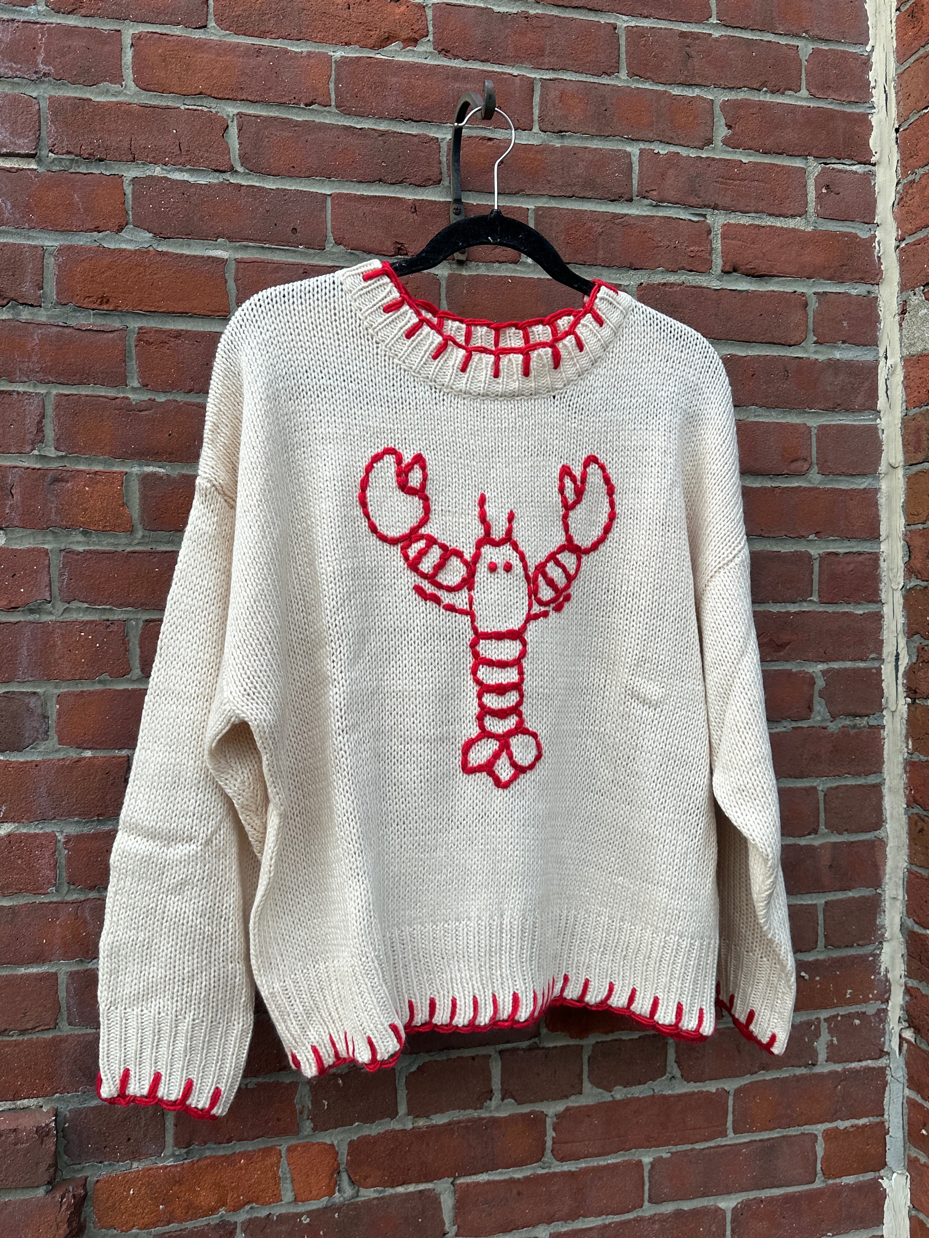 Coastal Lobster Knit Sweater