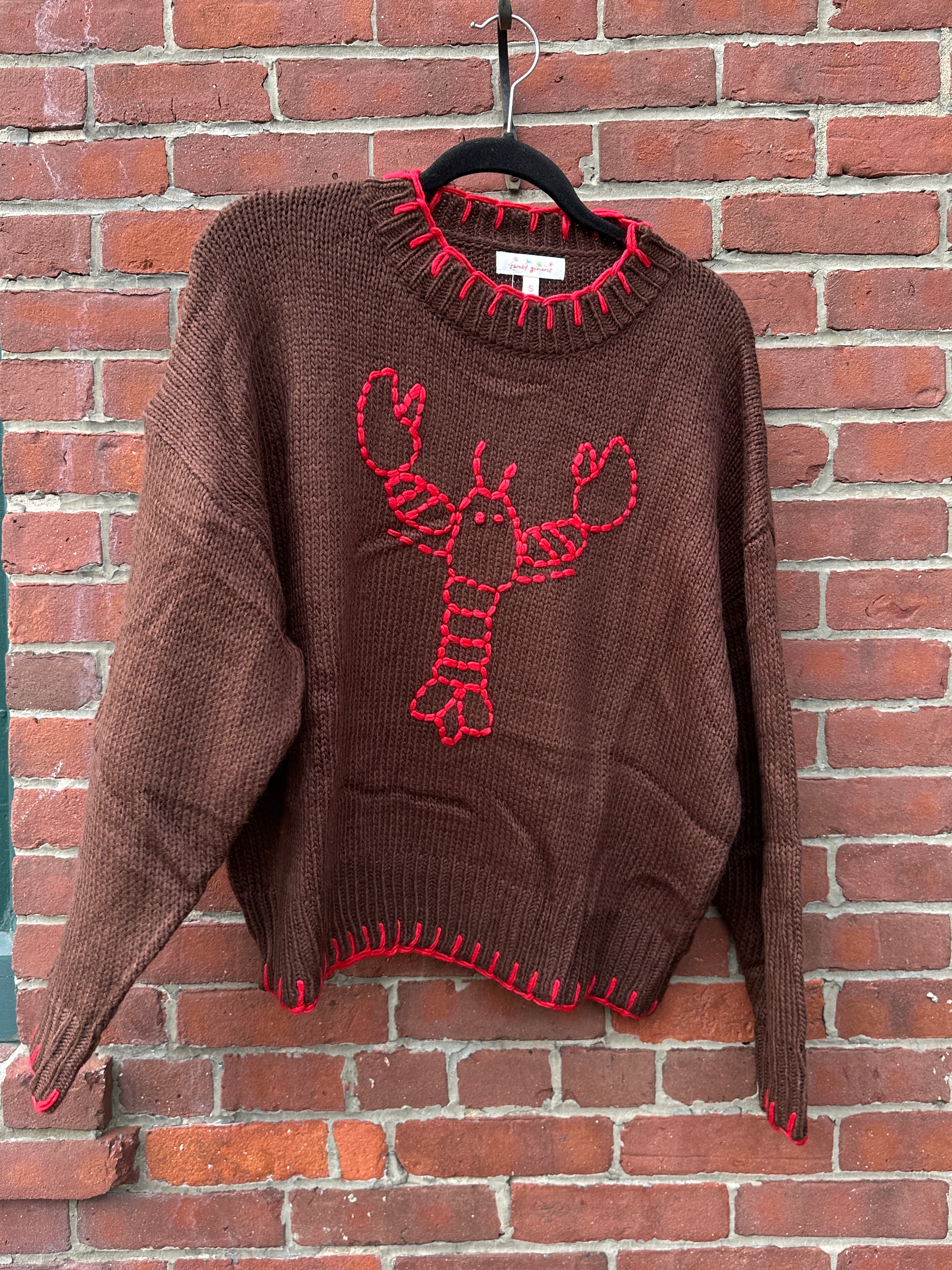 Coastal Lobster Knit Sweater