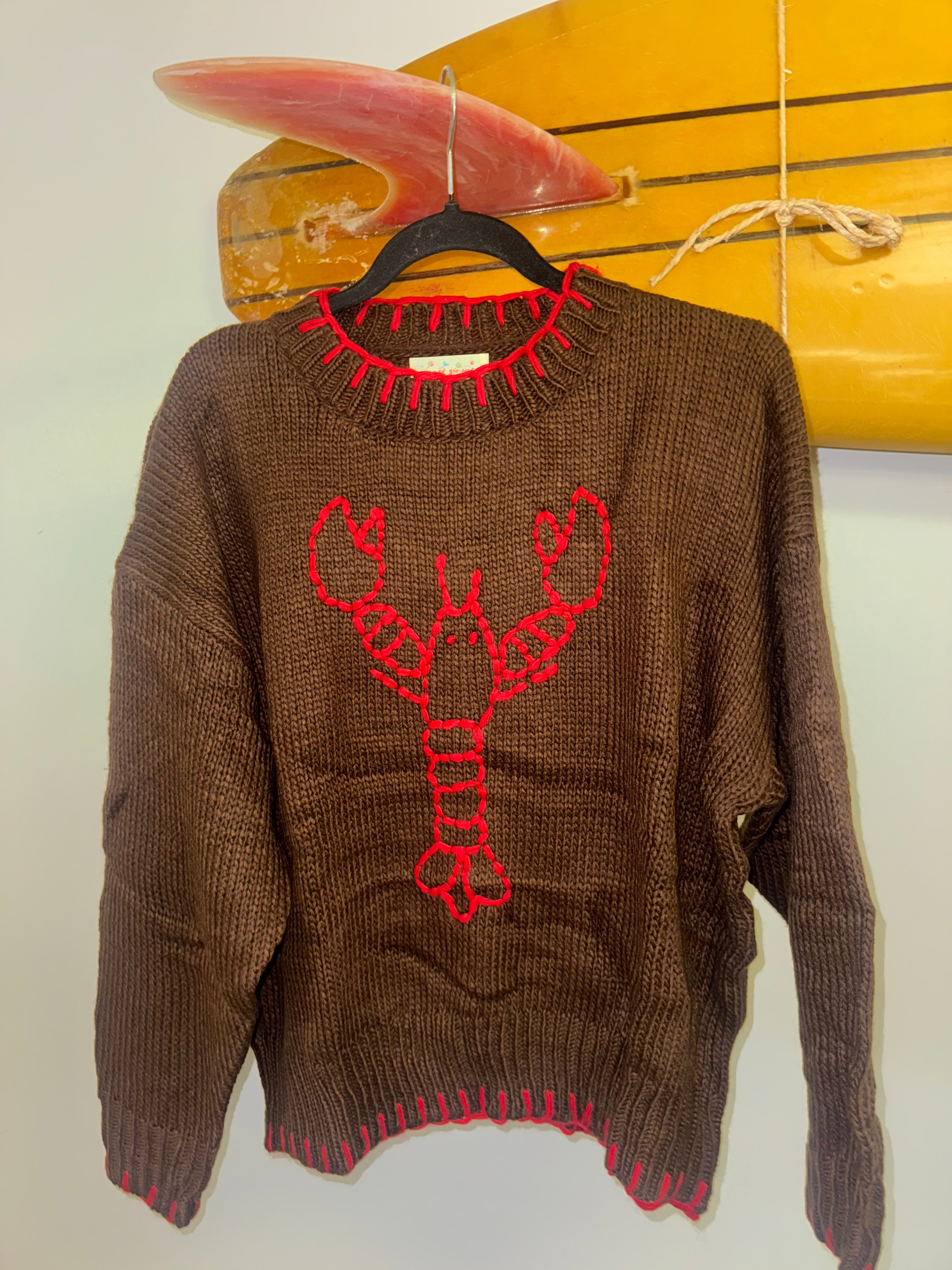 Coastal Lobster Knit Sweater