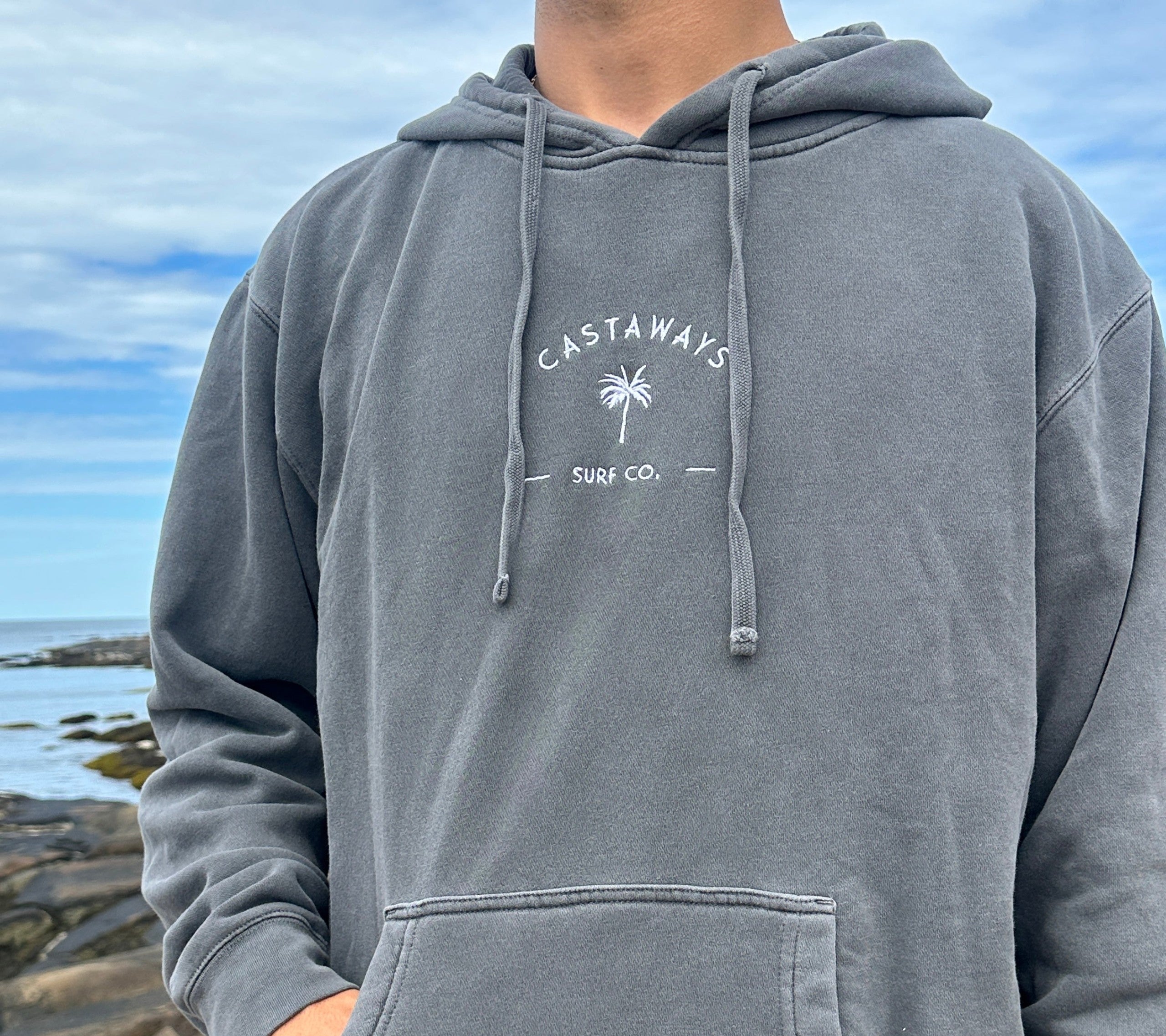 Embroidered Palm Hoodie