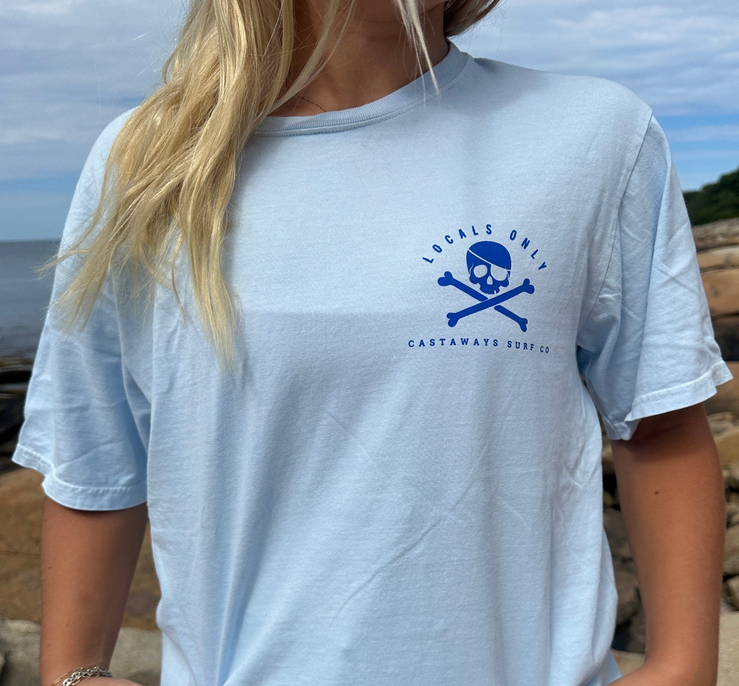 Locals Only Skull Tee