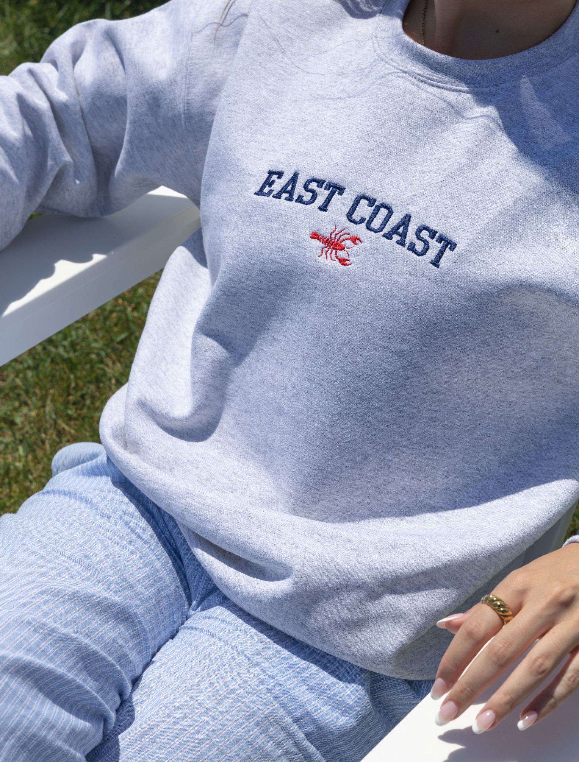 Embroidered East Coast Crew